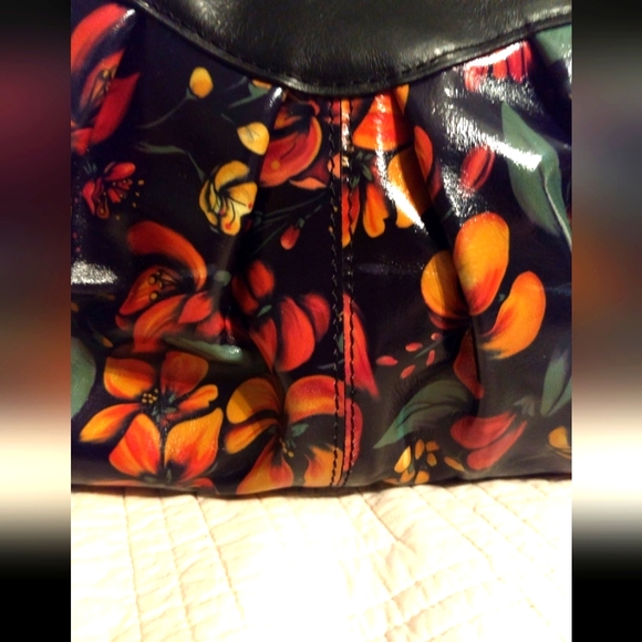 Patricia Nash Macellara Oval Leather Satchel Limited Edition Tropical Escape - Picture 9 of 12